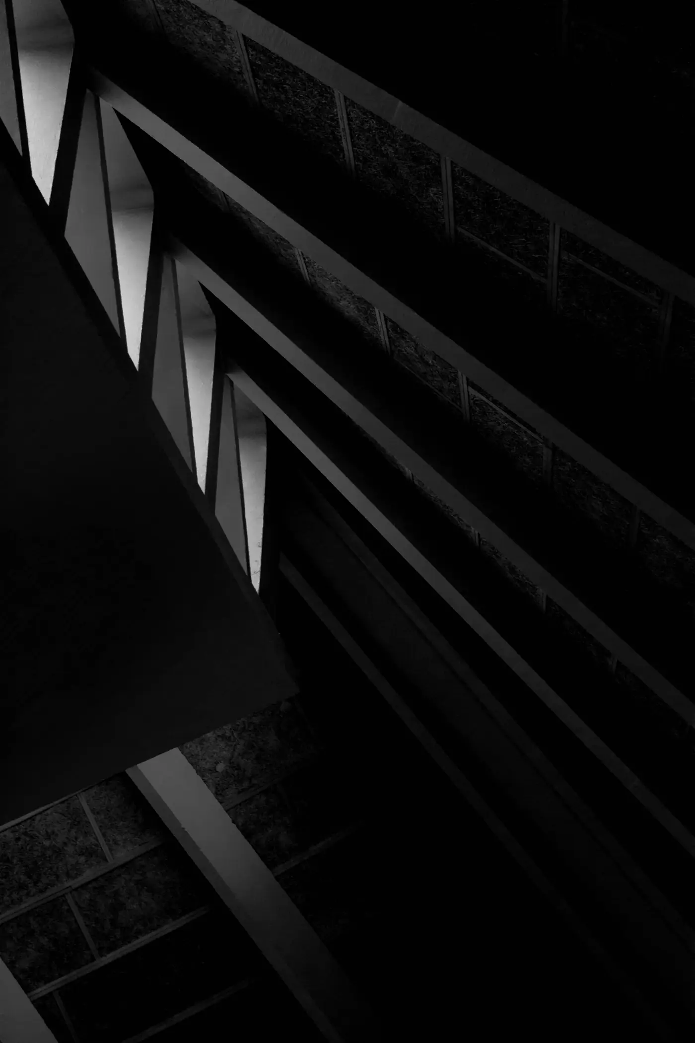Dark architectural lines of a modern building